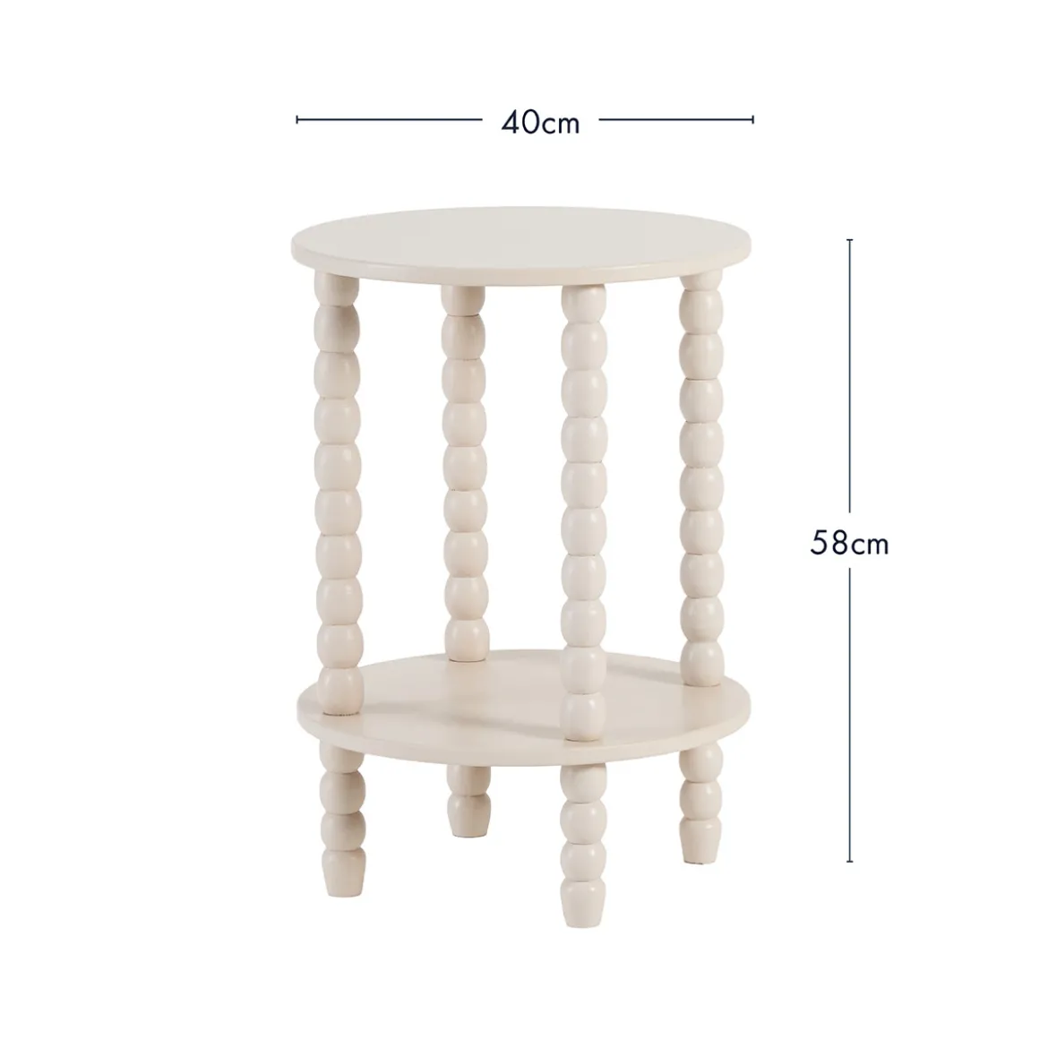 Mei 2 Tier Round Side Table