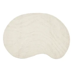 Melibee Curved Wool Cotton Floor Rug