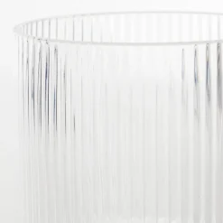 Mila Ribbed Clear Highball Glass Set of 4