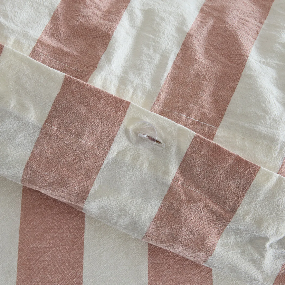 Milah Clay Stripe Quilt Cover Set