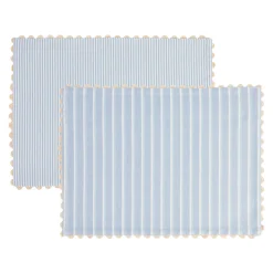 Millie Reversible Stripe Scallop Placemat