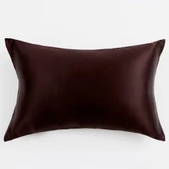Mocha Brown Mulberry Silk Plain Pillowcase