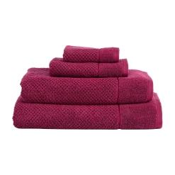 Montreal Berry Red Turkish Cotton Towel Range