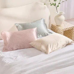 Mulberry Silk Natural Striped Pillowcase