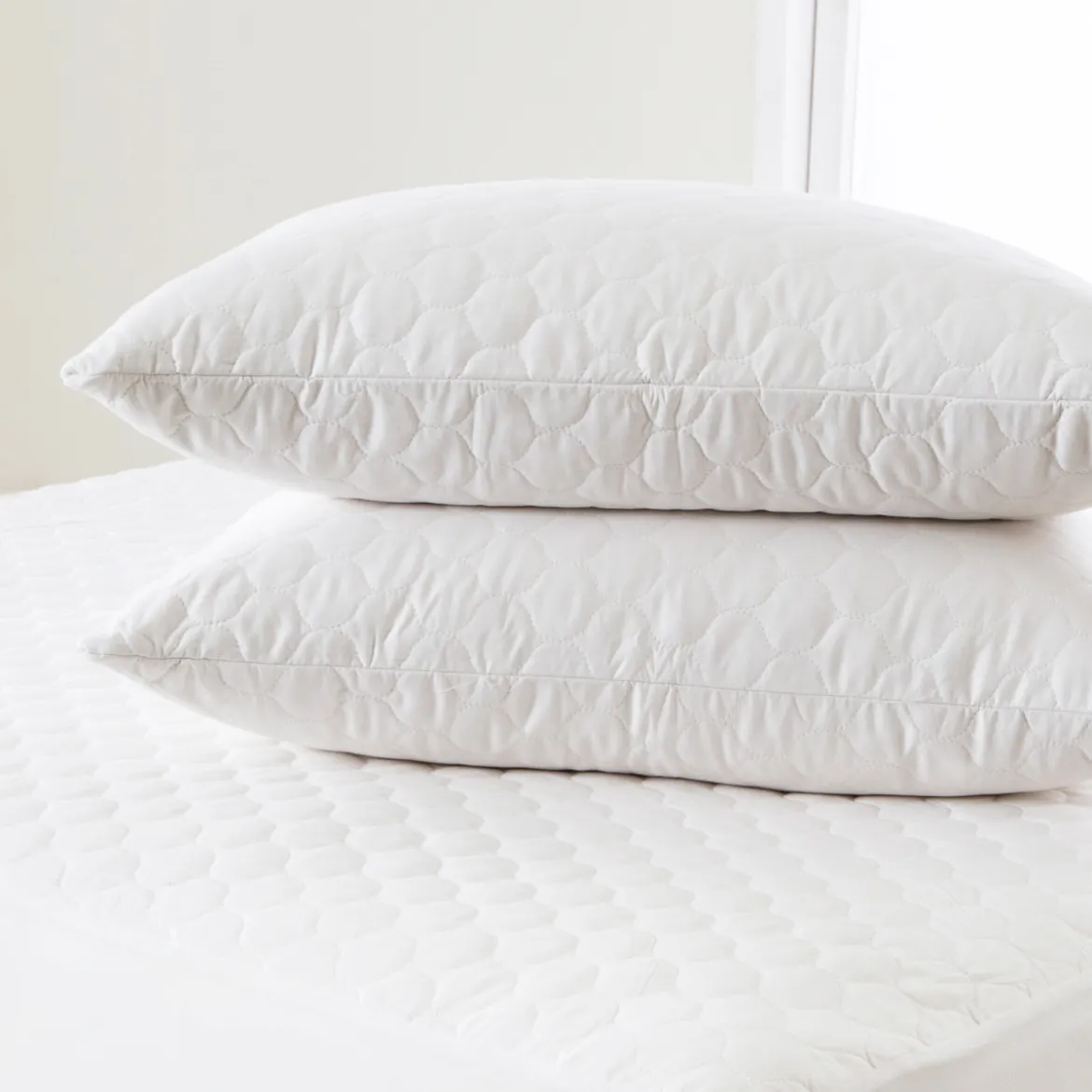 Natural Cotton King Pillow Protector