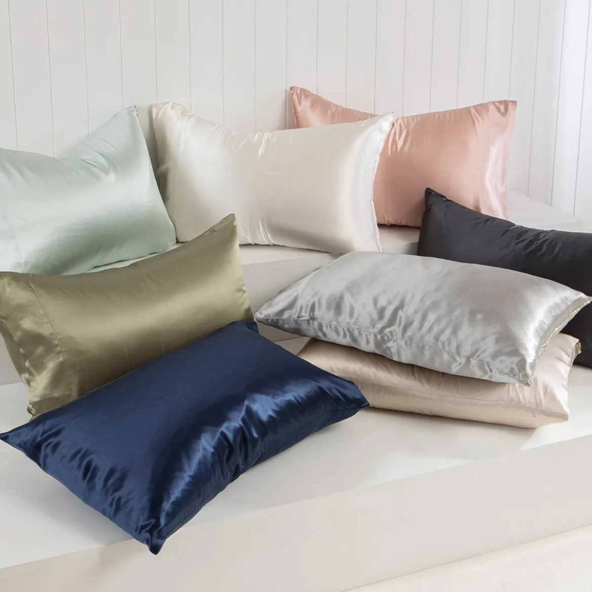 Navy Mulberry Silk Pillowcase