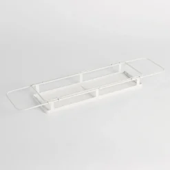 Noah Extendable White Bath Caddy