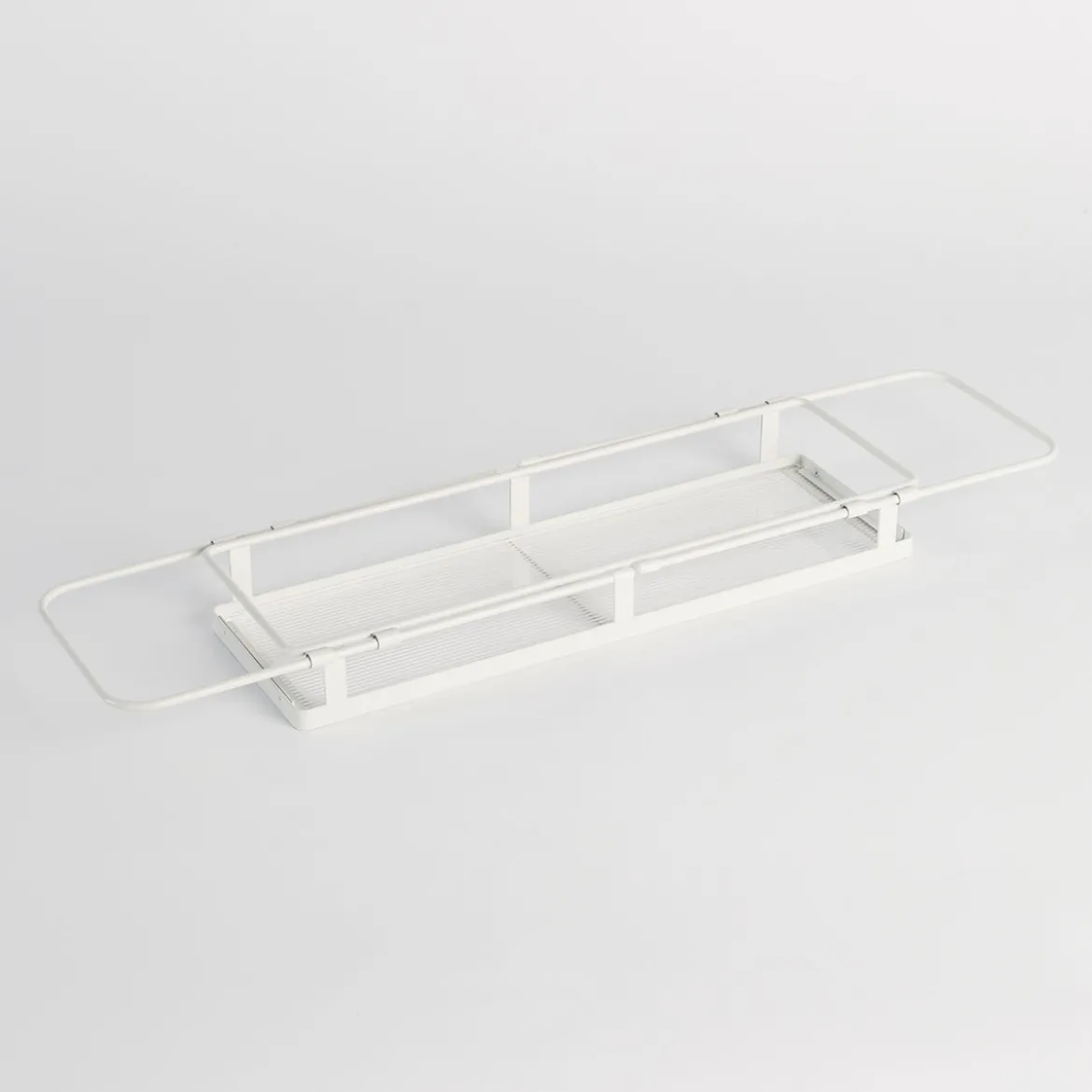 Noah Extendable White Bath Caddy