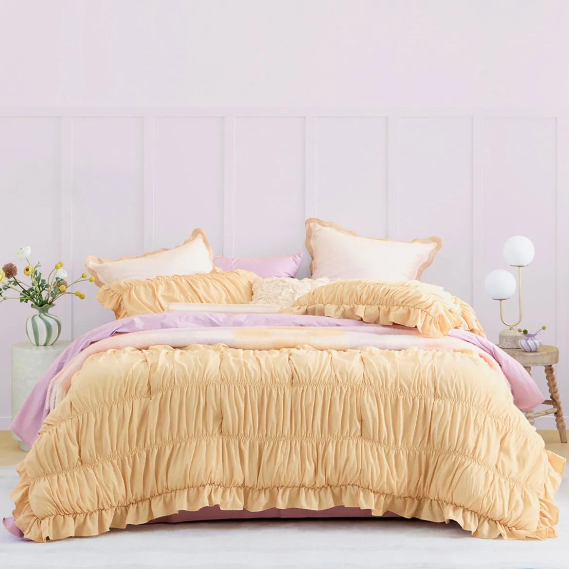 Odette Ruffle Comforter Set