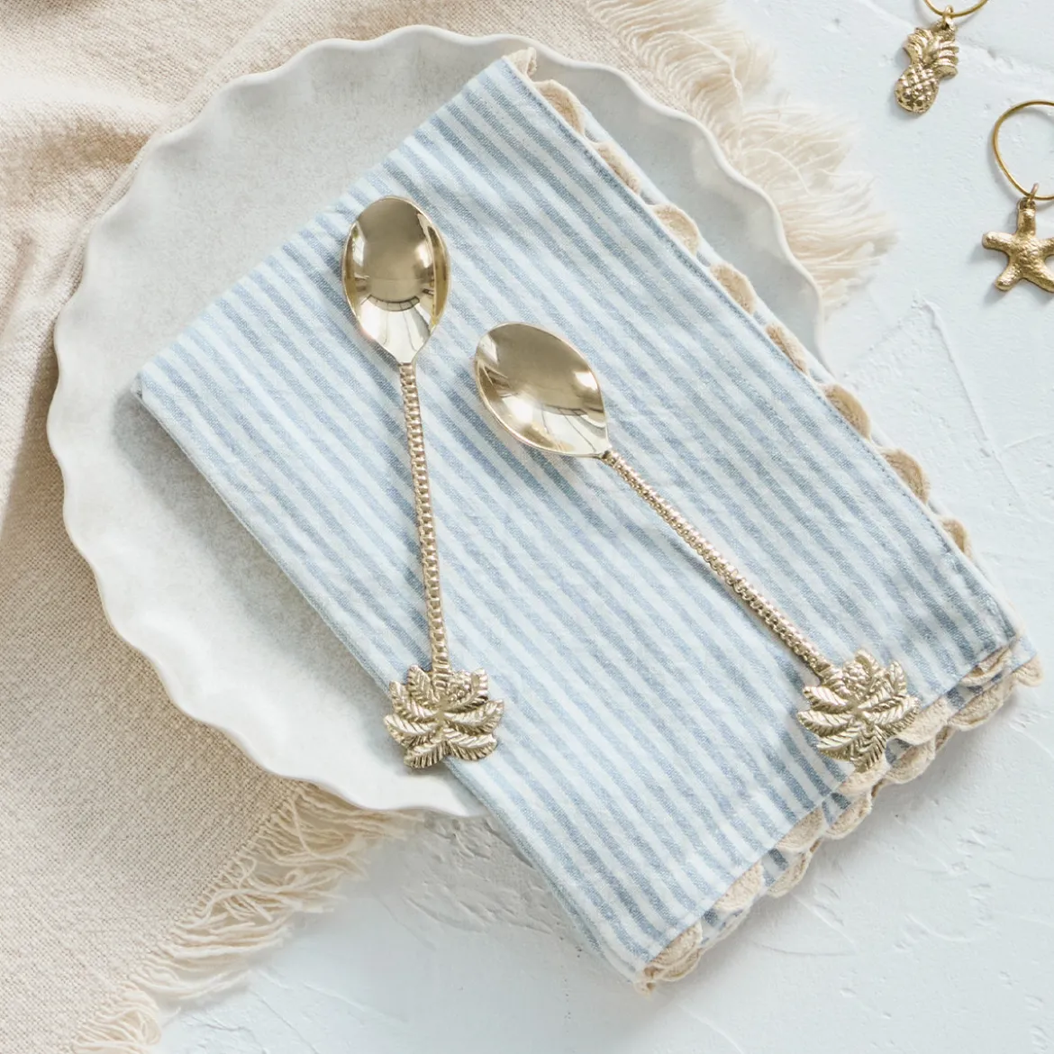 Palm Dessert Spoon Set of 4