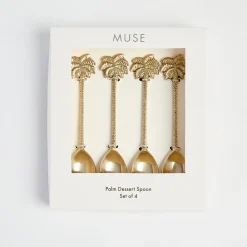 Palm Dessert Spoon Set of 4