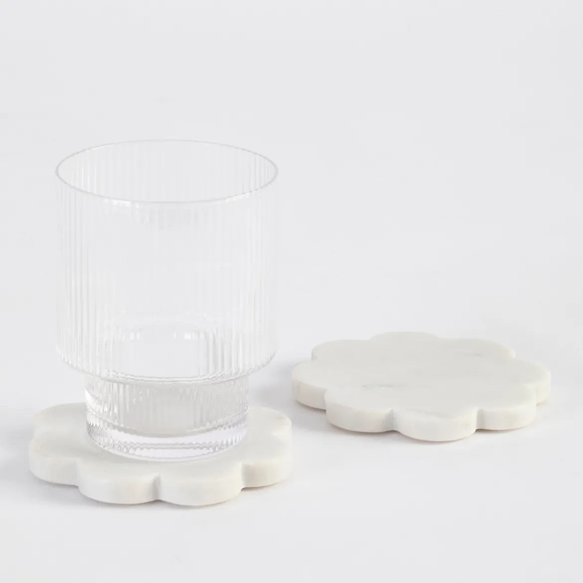 Petal Marble Coaster Set of 2