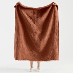 Raya Chenille Gauze Reversible Throw