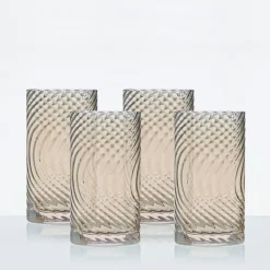 Raya Lustre Highball Glass Set of 4