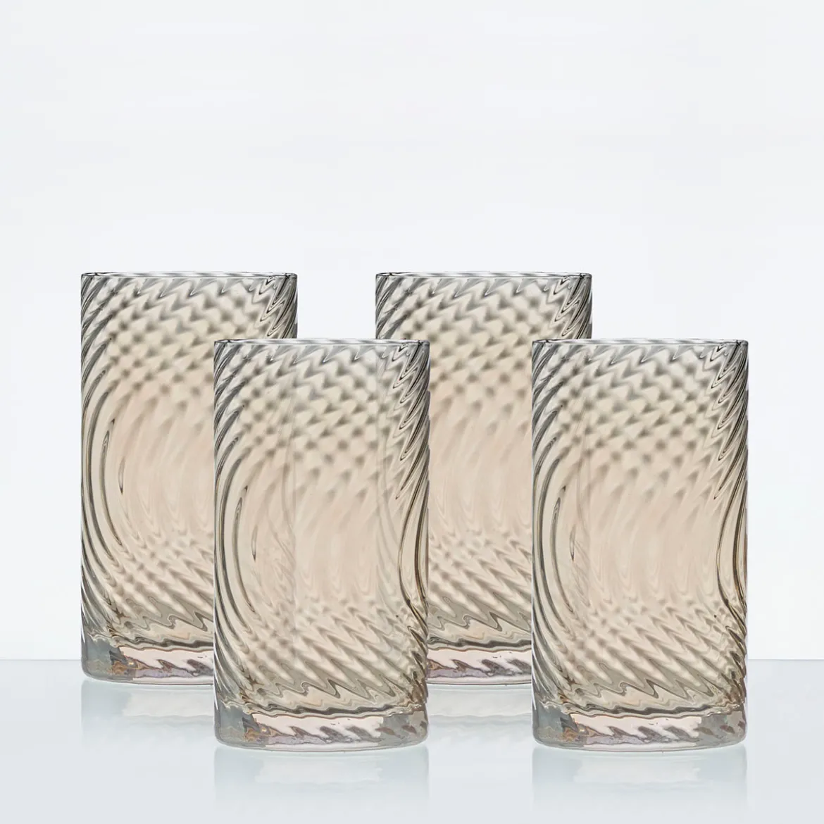 Raya Lustre Highball Glass Set of 4