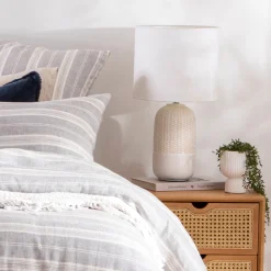 River White/Natural 54cm Table Lamp