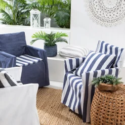 Riviera Wide Stripe Chair Pad