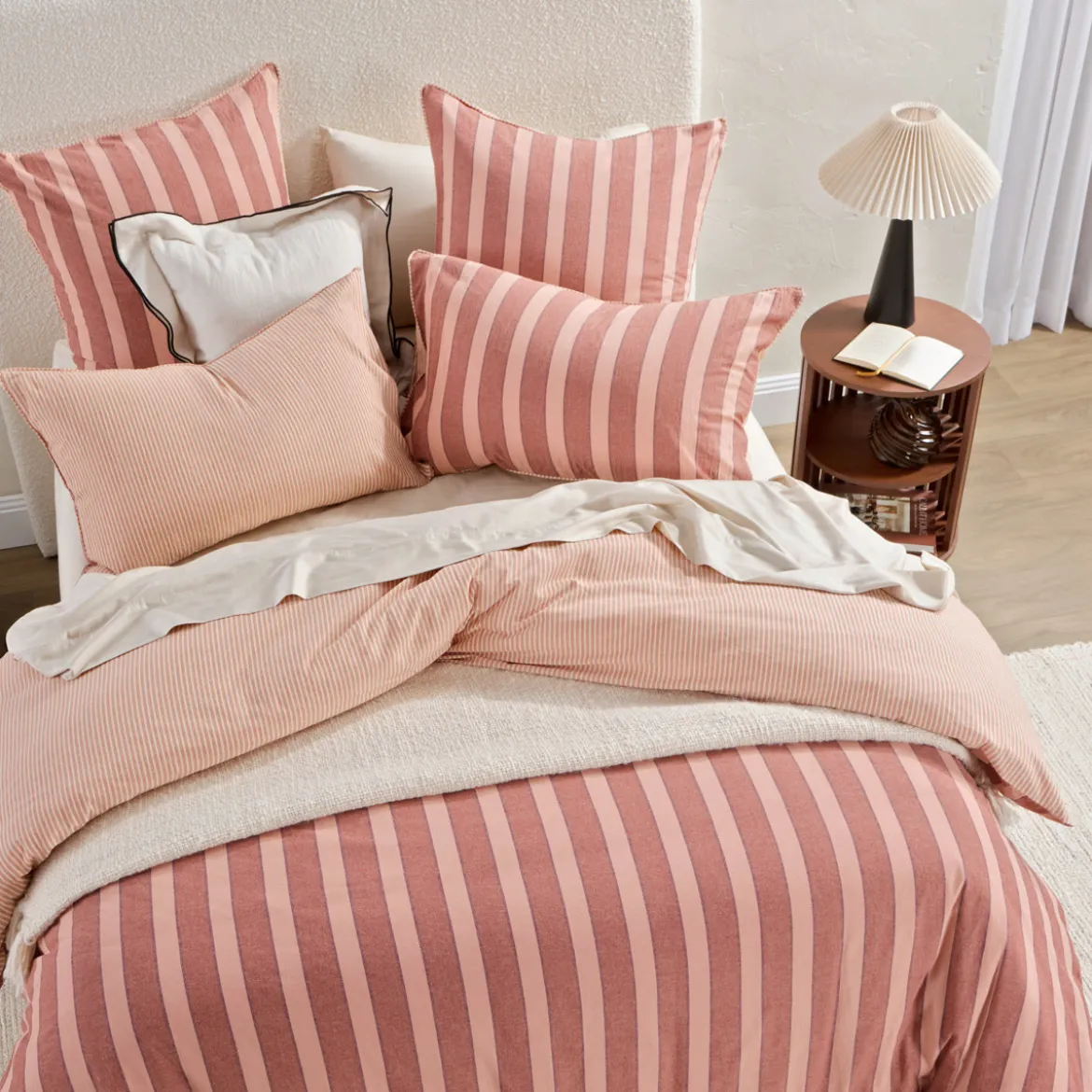 Ryder Reversible Stripe Quilt Cover Set