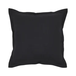 Sahara Linen Feather Black Cushion