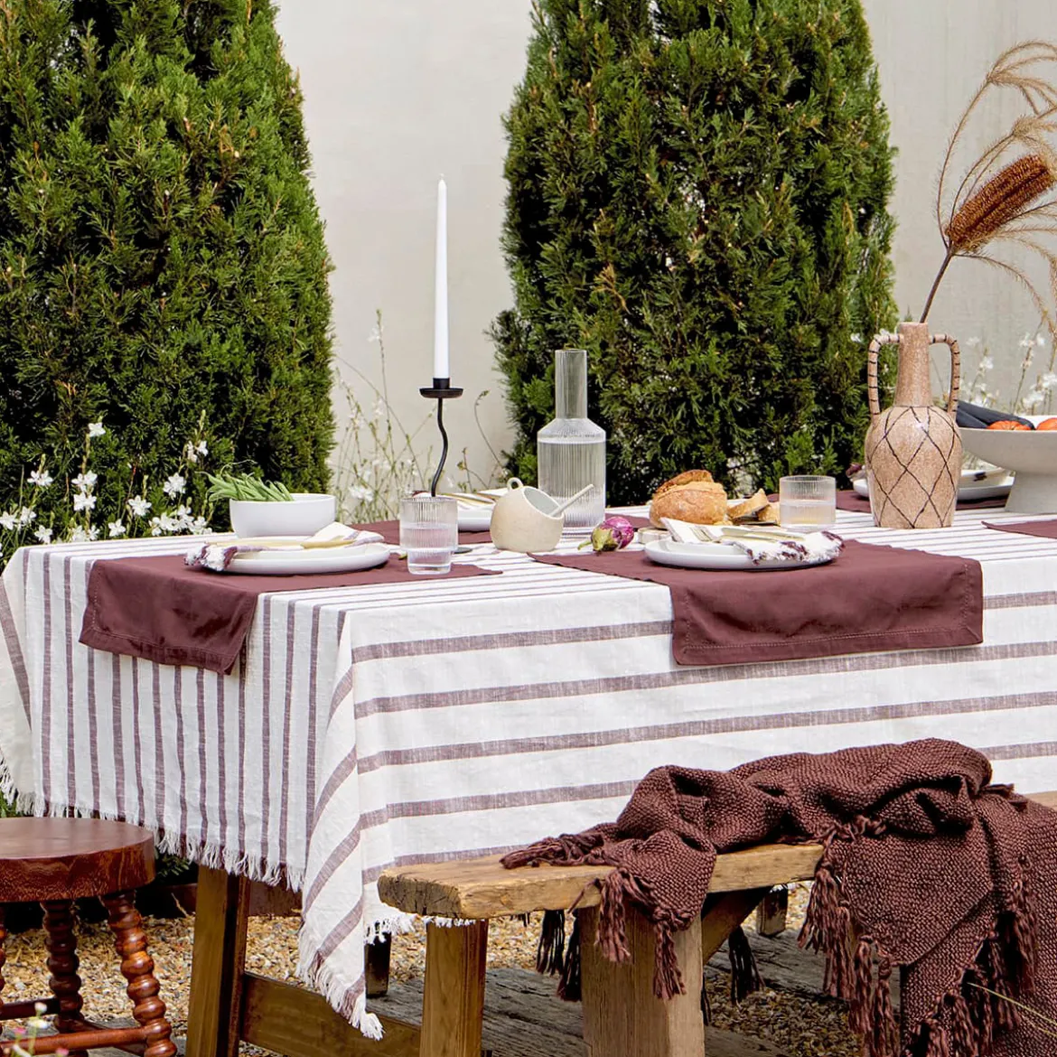 Sawyer Stripe Table Cloth