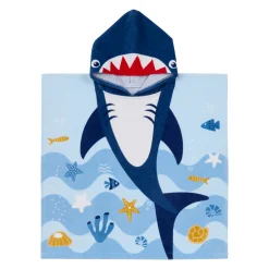Sea Adventures Shark Hooded Beach Towel