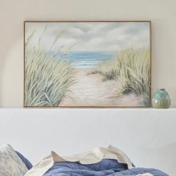Seaside Reflections Framed Canvas Wall Art
