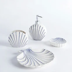 Shell Stripe Bathroom Accessories