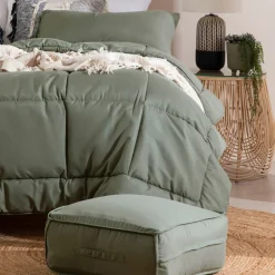 Snoozi Cube Green Microfibre Comforter Set