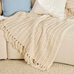 Sofia Chenille Chunky Knit Throw
