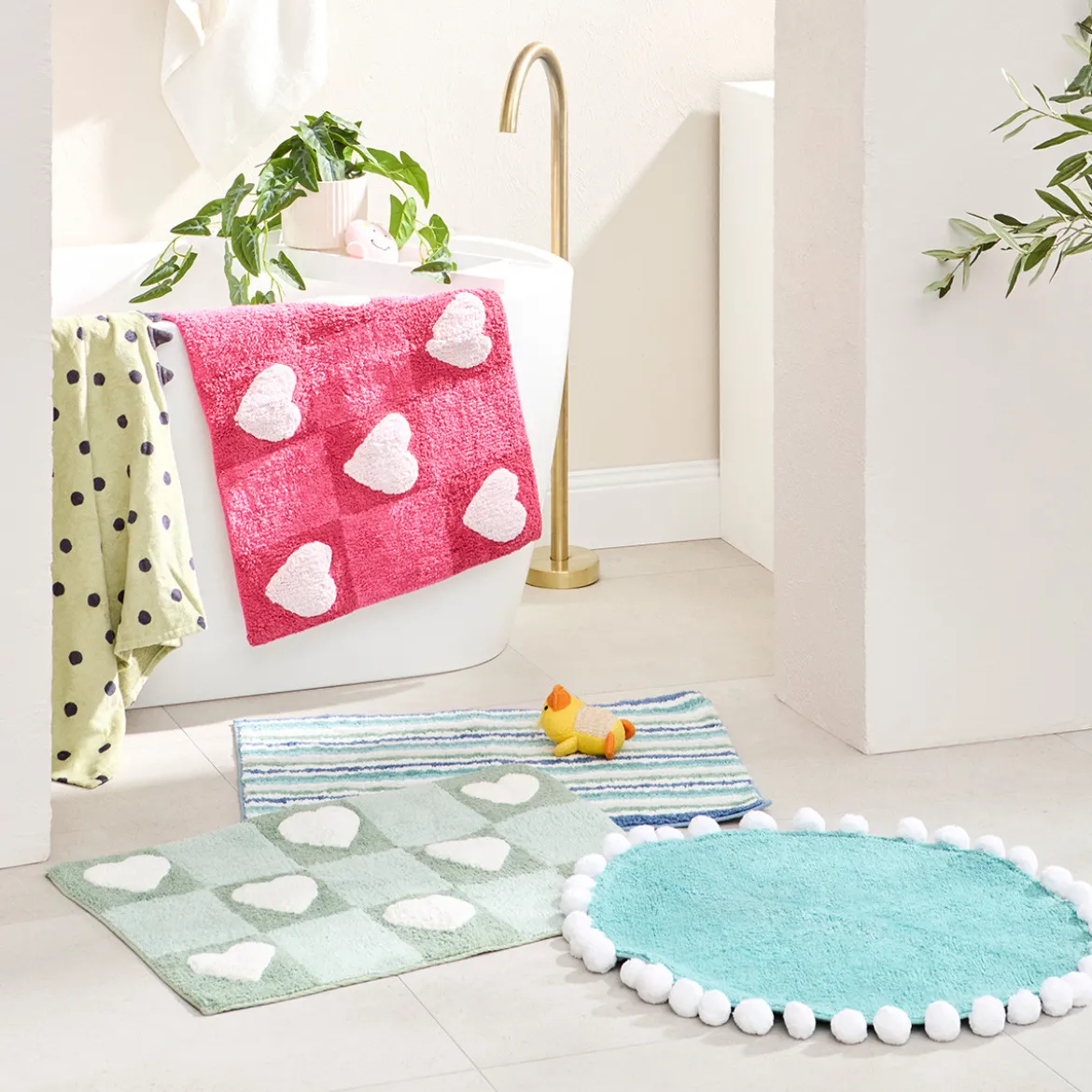Striped Bath Mat