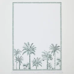 Tahiti Green Tea Towel Set of 2
