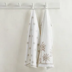 Tahiti Natural Tea Towel Set of 2