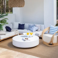 Tannum Natural Border Outdoor Rug