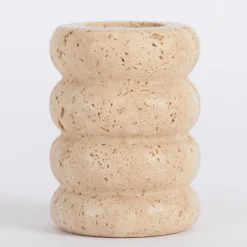 Travertine Candle Holder