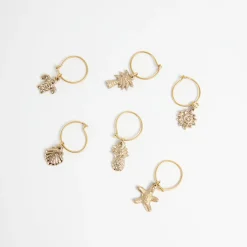 Tropics Wine Glass Charms Set of 6