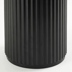 Tully Black Fluted Side Table
