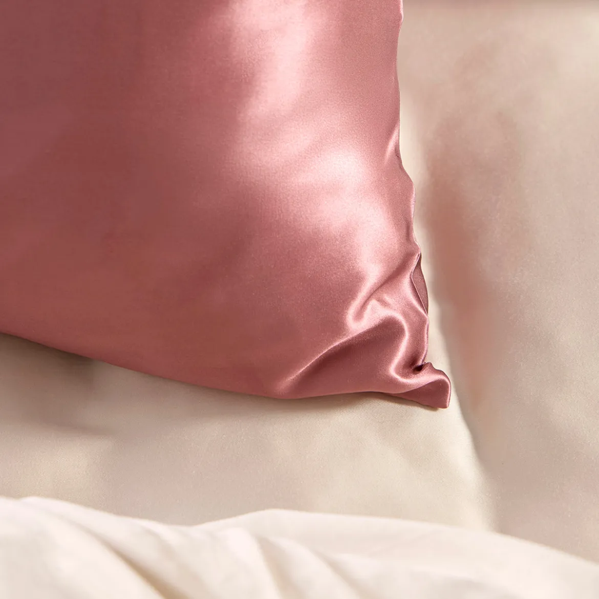 Vintage Rose Mulberry Silk Plain Pillowcase