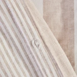Washed Linen Cotton Stripe Quilt Cover Set
