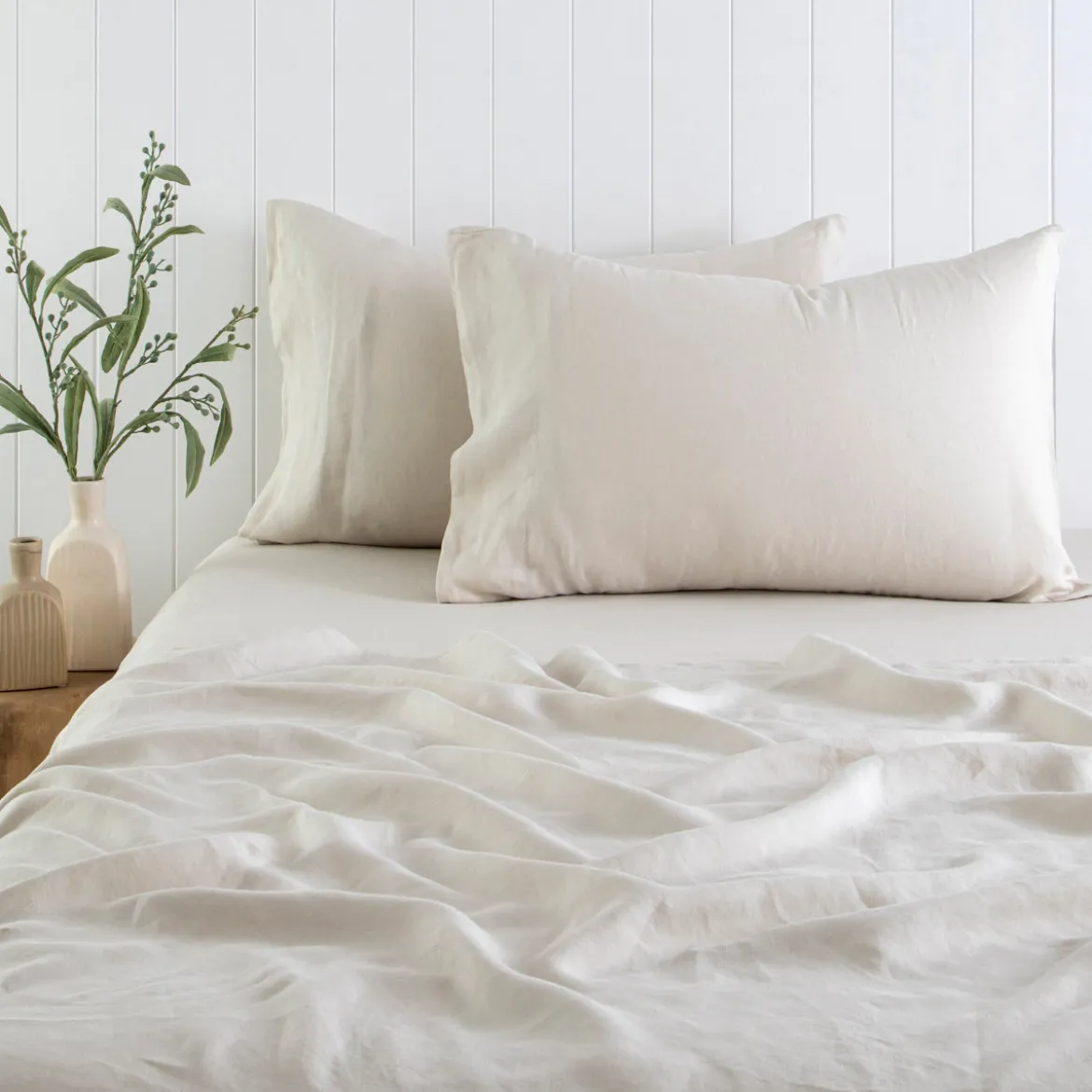 Washed Linen Fitted Sheet