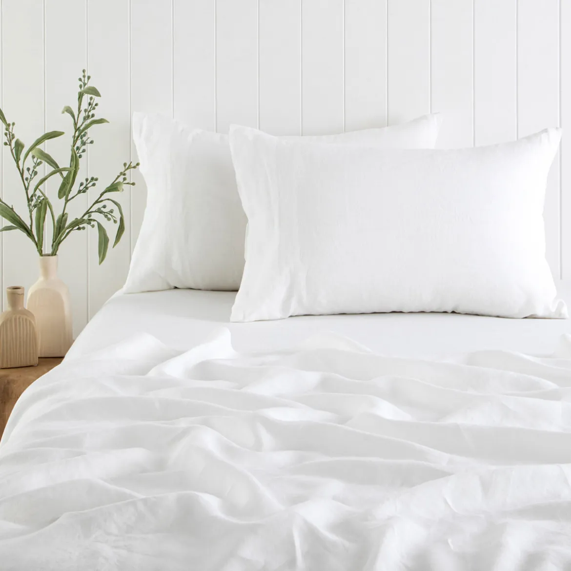 Washed Linen Flat Sheet