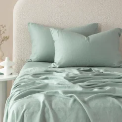 Washed Linen Flat Sheet