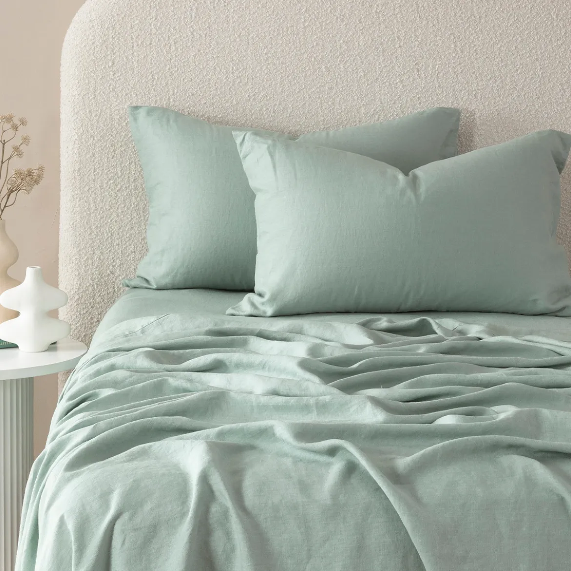 Washed Linen Flat Sheet