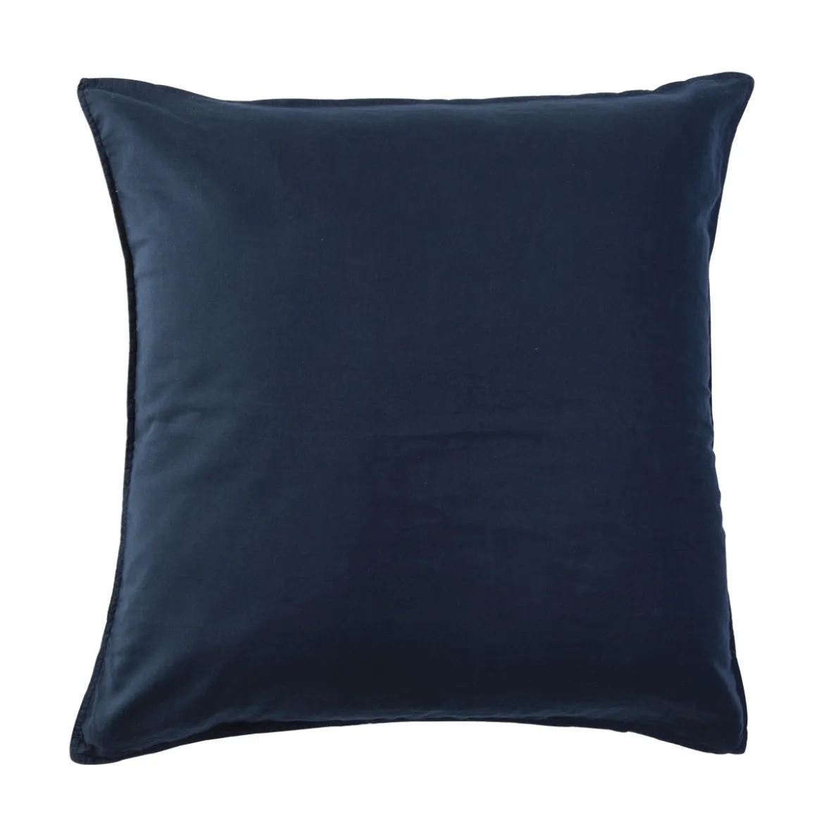 Washed Linen Look Navy European Pillowcase