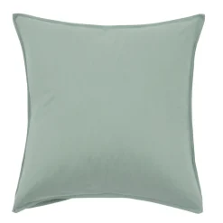 Washed Linen Look Sage Green European Pillowcase