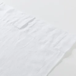 Washed Linen White Sheer Curtain Set of 2