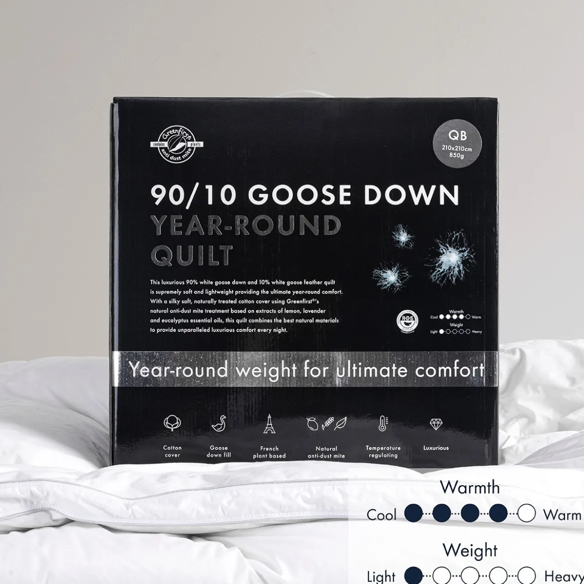 Year Round 90/10 Goose Down Quilt
